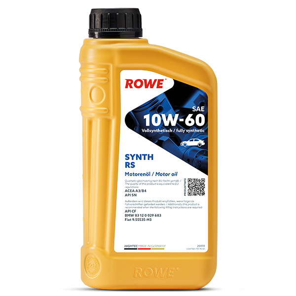 HIGHTEC RACING MOTOR OIL SAE 10W-60_Rowe_Artikelbild DieHalle3.0_DerShop3.0_1L